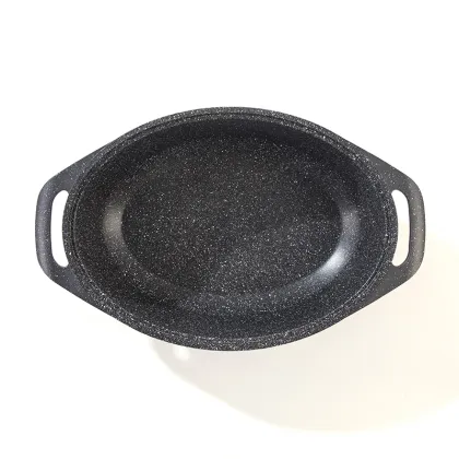 MGC Custom Safety Design Oval Grilled Fish Pan Set