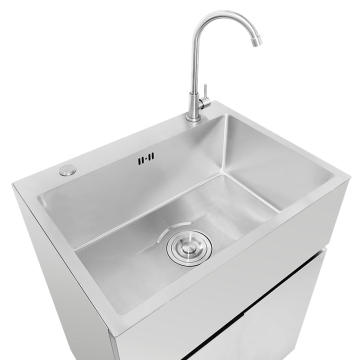 Portable Stainless Steel Sink with Faucet for Washing