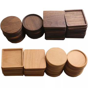 Custom Wooden Coasters: Oak, Beech, Bamboo - Wholesale Drink Pots & Cups