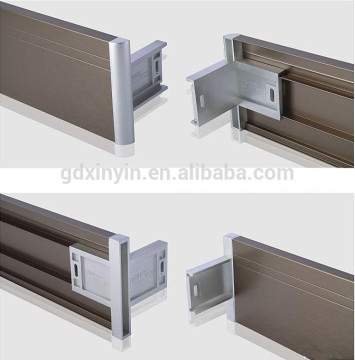 China Manufacture Brush Skirting Board Aluminium 6063 Serie Profiles