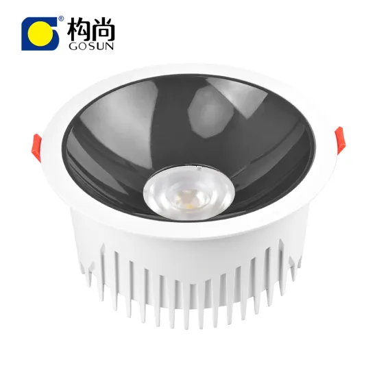Glossy Black Anti-Glare Flicker-Free 10W COB LED Downlight with 5-Year Warranty