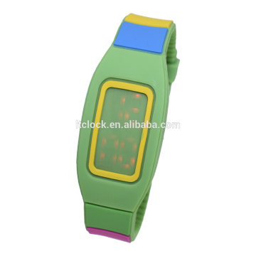Silicone LCD Fashion Digital anion Sports Wrist Watch with water resistance