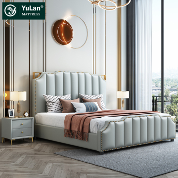 Wholesale Modern Wooden King Size Solid Wood Bed Frame Bedroom Furniture