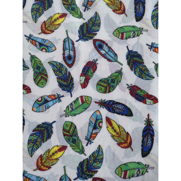 Feather Polyester Bubble Crepe Printing Fabric