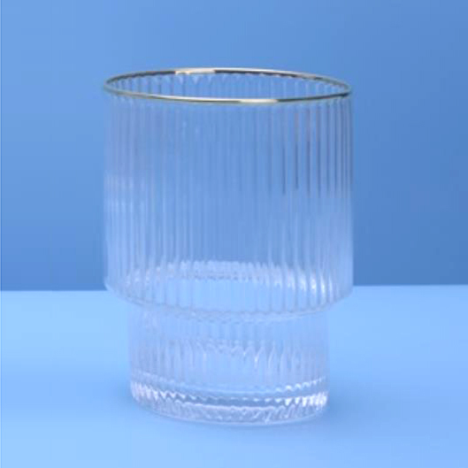 Ribbed Drinking Glass Wine Glassware Wholesale