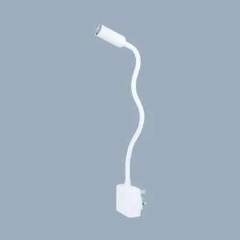 4W Wireless 3-Level Dimmable Bedside Reading Lamp with Touch Sensor and Flexible Neck for Home Office