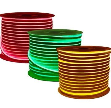 Waterproof IP67 Neon LED Strip Lights 6x12mm 8x16mm Silicone Flex 12V 24V for Sign 220V