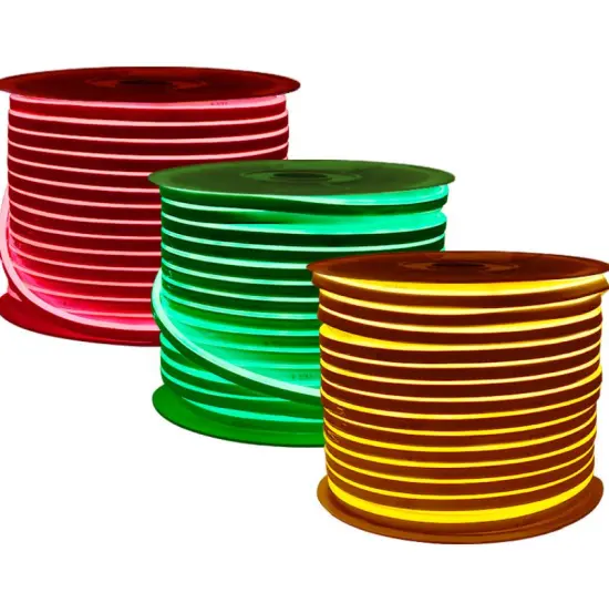 Waterproof IP67 Neon LED Strip Lights 6x12mm 8x16mm Silicone Flex 12V 24V for Sign 220V