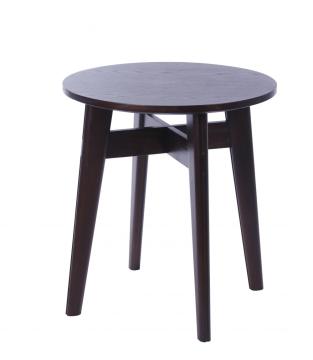 Living room round wood side coffee table