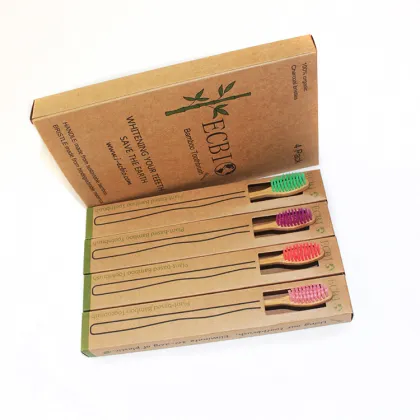 OEM 100% Biodegradable Organic Eco Bamboo Toothbrush