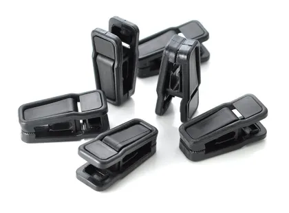 Removable Plastic Clothes Clips for Flocked Garment Trouser Hangers
