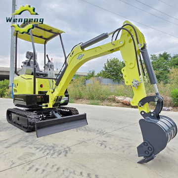 Road Construction 1.5 Ton Crawler Mini Excavator