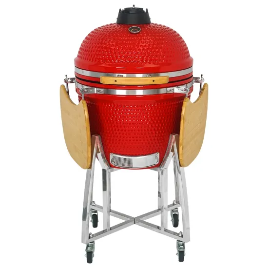 SEB KAMADO Red Barbecue Grill Charcoal Ceramic Smoker Bbq Smoker Kamado Grill 24 inch