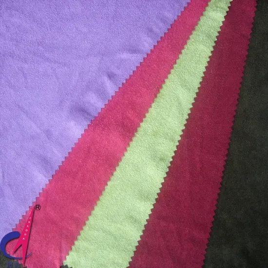 ecological dyestuff warp knitting suede fabric