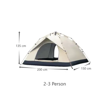 Automatic Double Rainproof Outdoor Tent: Portable Camping Green Tent for Hiking, Fishing, and Mountaineering