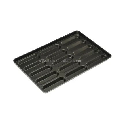 Customized Non-Stick Hot Dog Bread Baking Tray