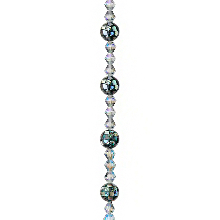 Artisanat d'ormeau naturel perles de cordes rondes de la fabrication de bijoux