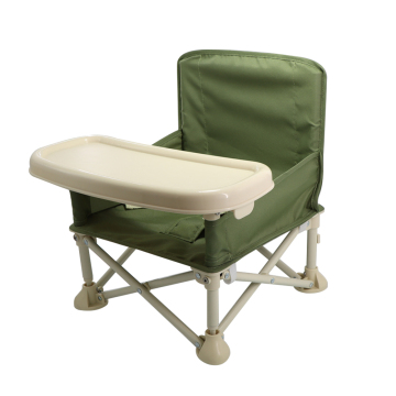 Portable Travel Booster Seat with Tray for Baby - Foldable Chair for Eating and Camping