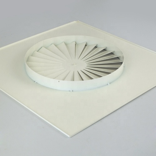 Klimaanlage Square Swirl Decke Diffusor Feste Klingen