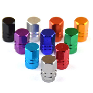 Aluminum alloy tire hexagon valve cap