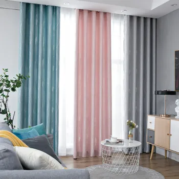 Hot Selling Christmas Tree Design Customizable Blackout Fabric Nordic Jacquard Curtains