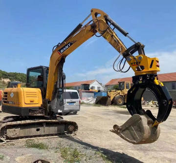 Hydraulic Rotating Sorting Grapples for Excavators in Forest Machinery