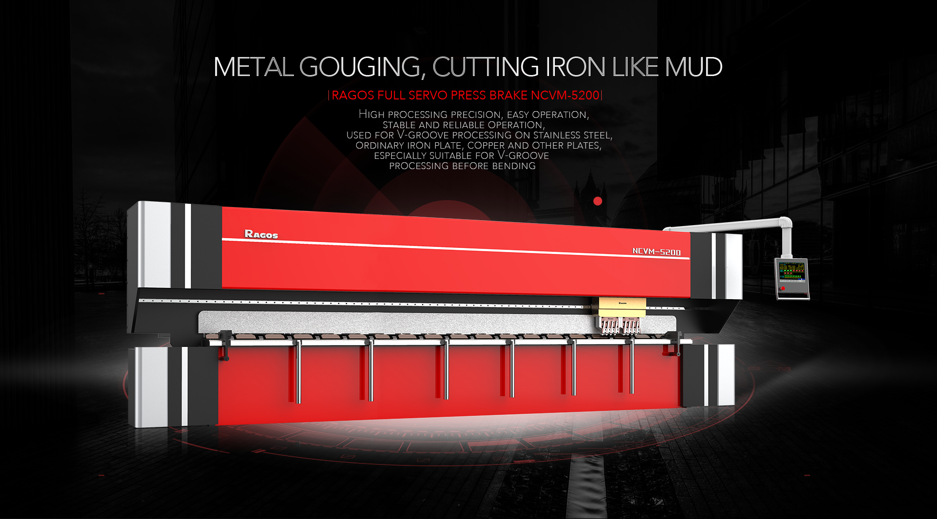 Ncvm 5200qd 01 RAGOS sheet metal bending press sheet metal fabrication