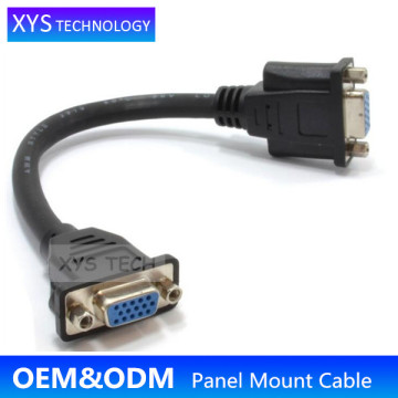 XYS TECH Alibaba Website HDB15pin Female to Female Cable VGA Panel Mount Cable/