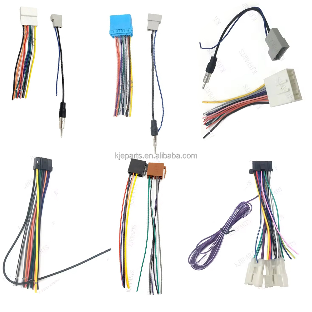 Auto Custom 20 Pin Connector Wiring Harness With Antenna For Honda ...