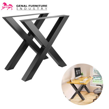 Black Steel Table Legs - Cast Iron Coffee Table Base Metal Legs