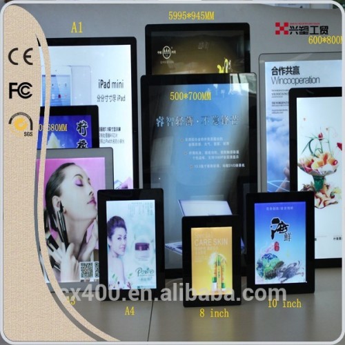 Xingsu CE all kinds of light box,menu board,3d wall panel,advertising frame
