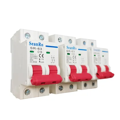SunRo Brand Mini Circuit Breaker 63A 1000V 2 Pole DC