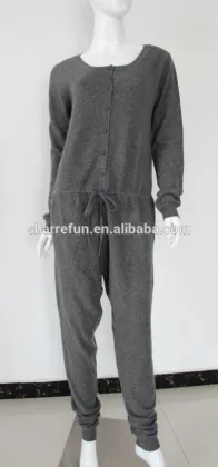 102-33 knitted women pure cashmere track pants,cashmere jumpsuit