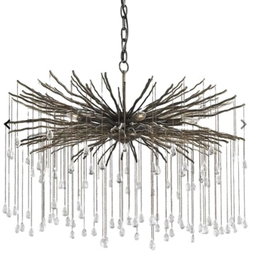 Currey Chandelier Branch Lighting for Living Room