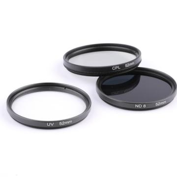 52mm UV CPL ND Filter with Lens Hood Cap
