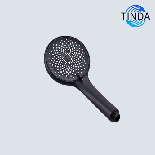 モダンなマットブラックハンドヘルドシャワーヘッド