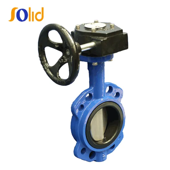 Cast Iron Wafer NBR Gear Table D/E & ANSI 150 Butterfly Valve