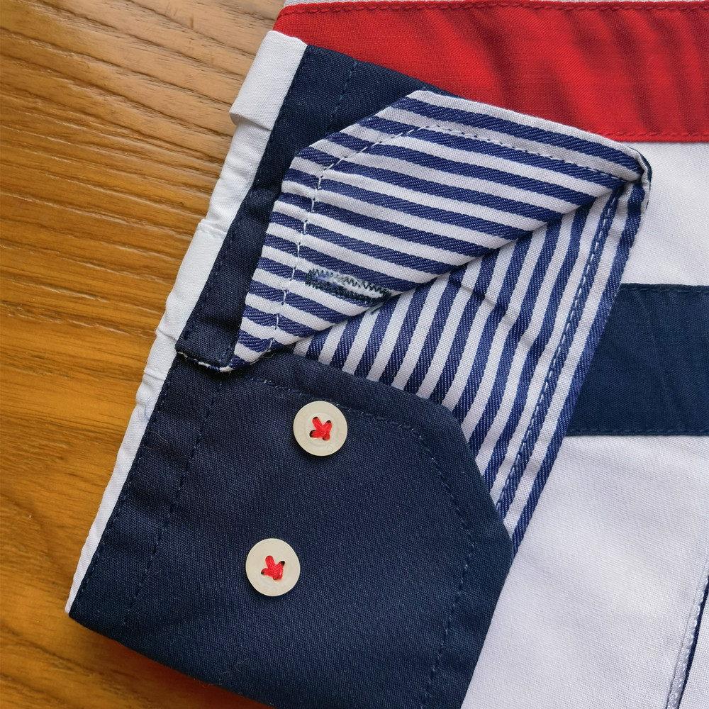 Custom Men S Long Sleeve Embroidered Cotton Shirts