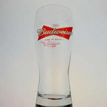 Budweiser Beer Glass with Branded Logo