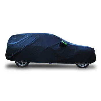 Waterproof Dustproof Microfiber Roof Car Cover - Black Outdoor