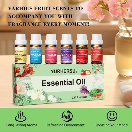 YURHERSU Massage Body Essential Oil - 10ml Lavender & Rosemary Oil