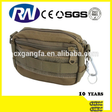 Military Pouch with Back Webbing System, Attach on Belt, Made of 600D Density Polyester
