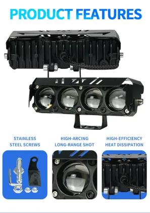 37W IP67 Motorcycle Spotlight Lighting Systems Fog Light