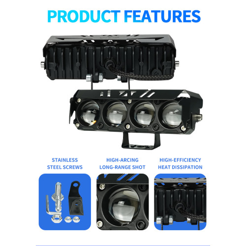37W IP67 Motorcycle Spotlight Lighting Systems Fog Light