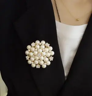 Wedding fashion rhinestone pearl brooches
