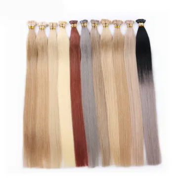 Cheap Unprocessed Raw natural wave hair extension flat tip glue rebonds for flat tip human hair extension