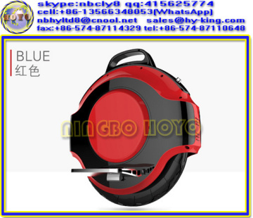 Black red electric unicycle , 350w 1 wheel self balancing electric scooter , electric self balancing unicycle with blue tooth