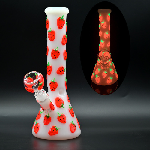 red strawberry Glass Percolator bong