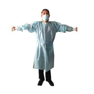 disposable nonwoven pe film  coating isolation gown