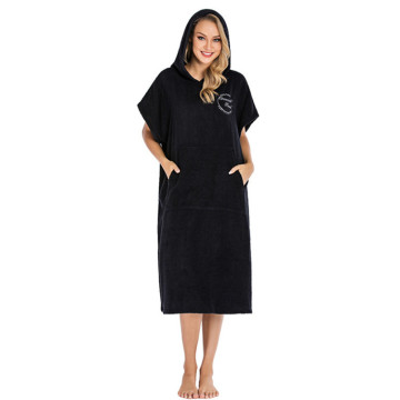 Robe de serviette de plage en microfibre bon marché Poncho